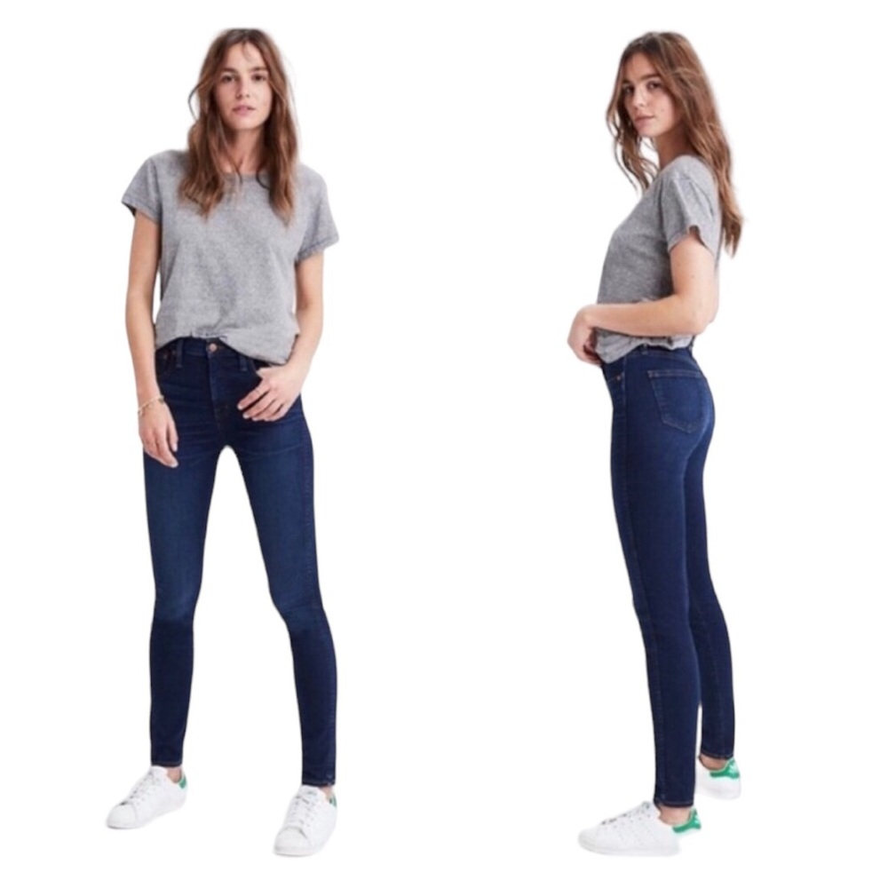 Madewell 10" High-Rise Skinny Jeans in Hayes Wash Size 27